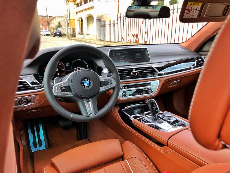BMW 750d interior